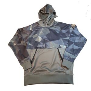 Sportiqe Geometric Gray Men's Lightweight Hoodie